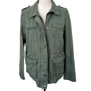Green Womens Lightweight Utility Jacket Rubbish Brand Womens Size Small.